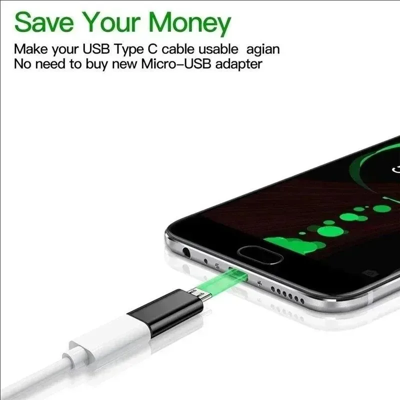 Фото 6/3/1 шт. Micro USB/iOS «мама» на тип C «папа» OTG адаптер для зарядки передачи данных конвертер для iPhone Xiaomi USB C адаптеры №4