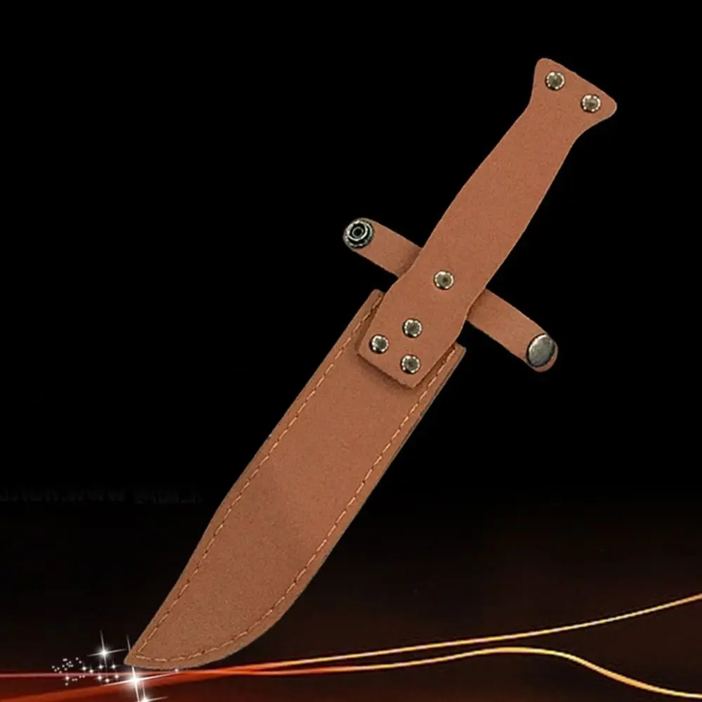 

Leather Sheath Holder Knife Sheath Holster Camp Outdoor Carry Belt Loop Case Flashlight Case Straight Knife Tool
