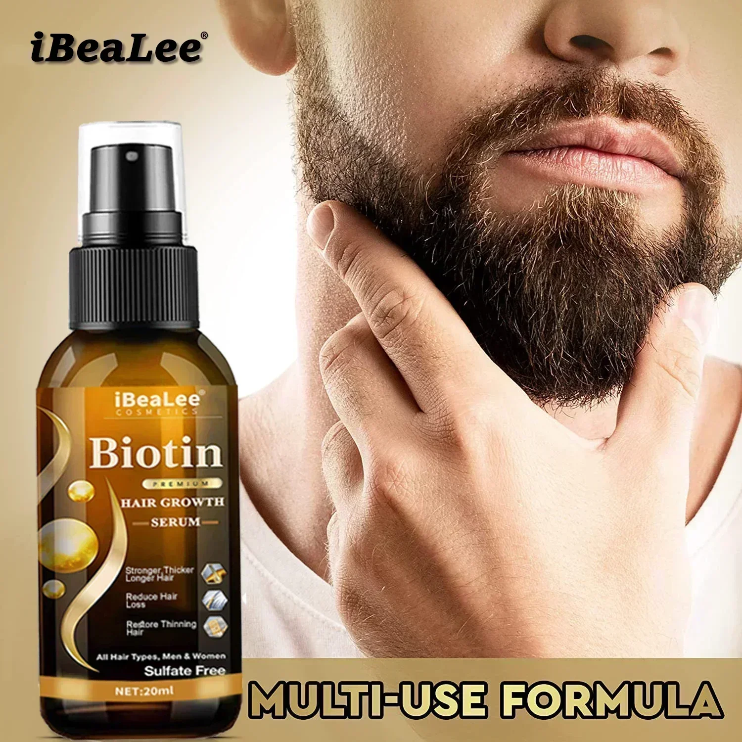 Hot sales Hair Growth Products Biotin Anti Loss Spray Scalp Treatment Fast Growing Care Essential Oils For Men Women
