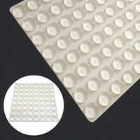 24pcsset transparent self adhesive anti slip soft silicone shock absorber cushion for closestool furniture accessories