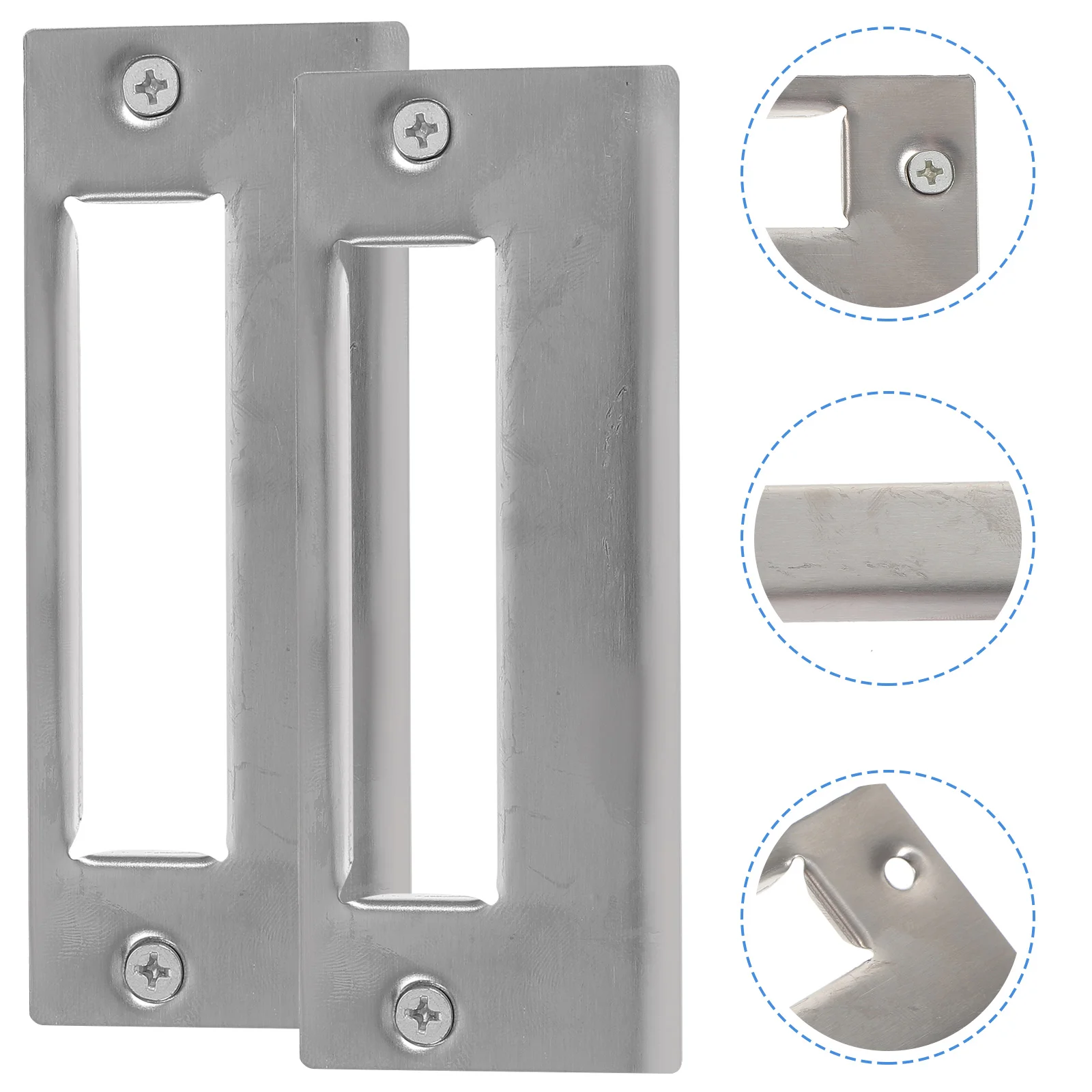

5pcs Door Reinforcement Stainless Steel Strike Plate Door Deadbolt Kit Deadbolt Strike Plate Door Plate