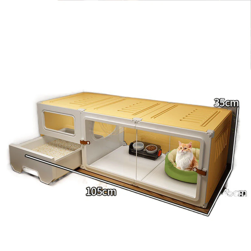 Большой Домик для кошек ящик защиты от брызг Туалетные лотки портативный лоток