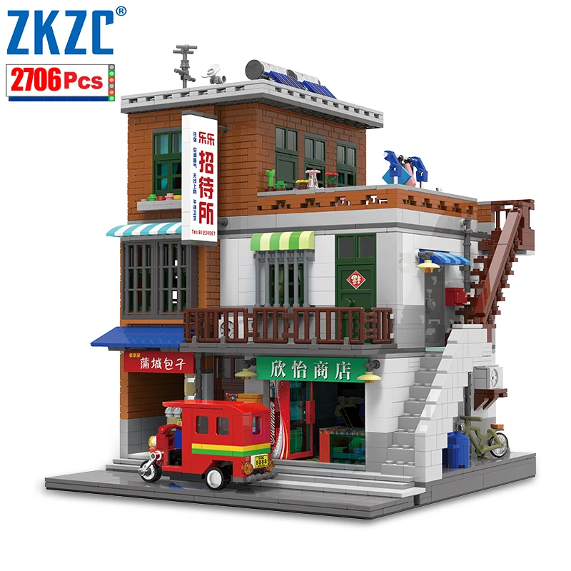 Оригинальный строительный блок для городских пейзажей деловых деревьев фруктов