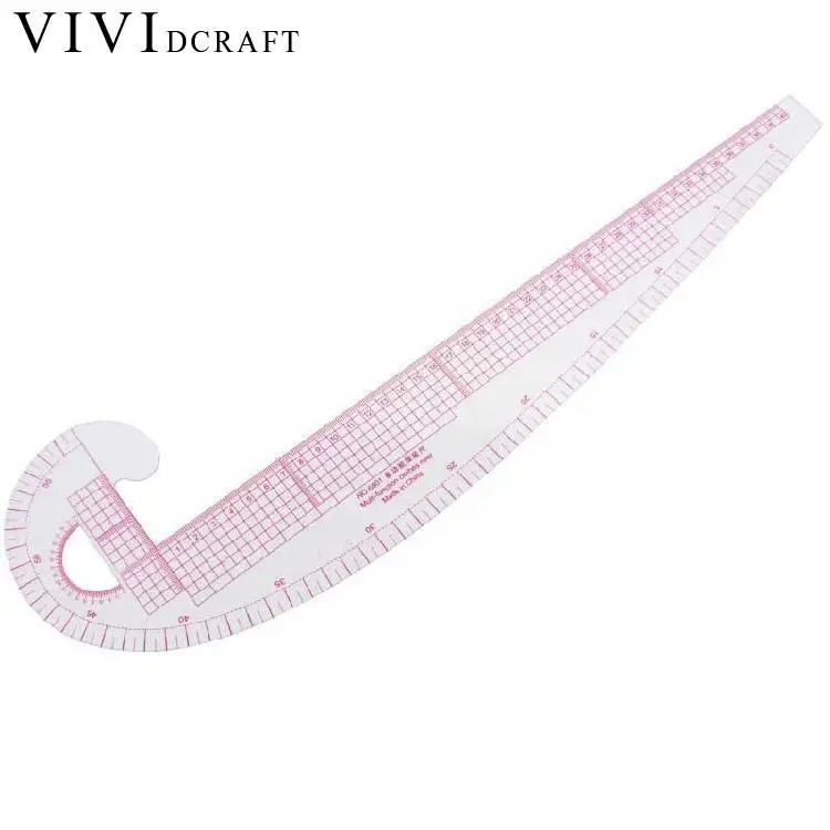 

New Multi-function Plastic French Curve Sewing Ruler Clothing Measure 360 Ruler Ruler Making Degree Tailor Design Bend Tool R2H4