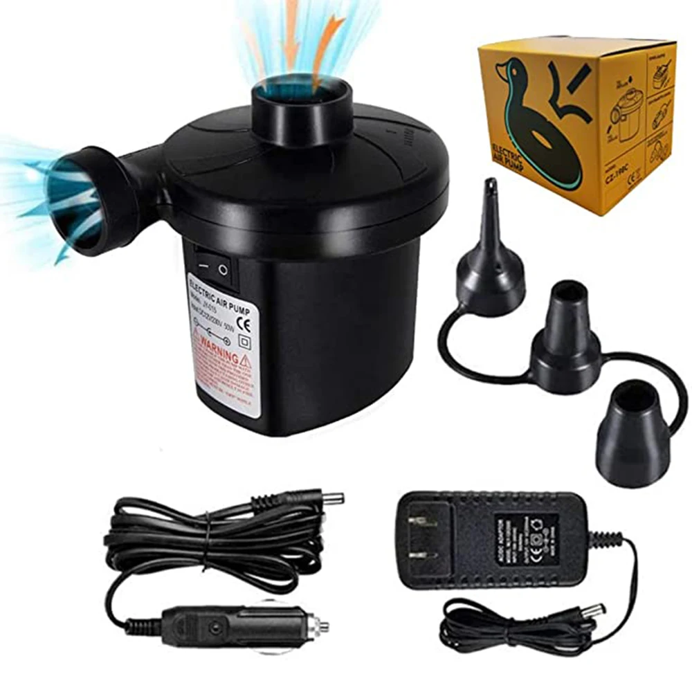 

Car Home Use Electric Air Pump Electric Inflatable Pump Quick Air Filling Compressor For Air Mattress/Pool Float/Vacuum Bags