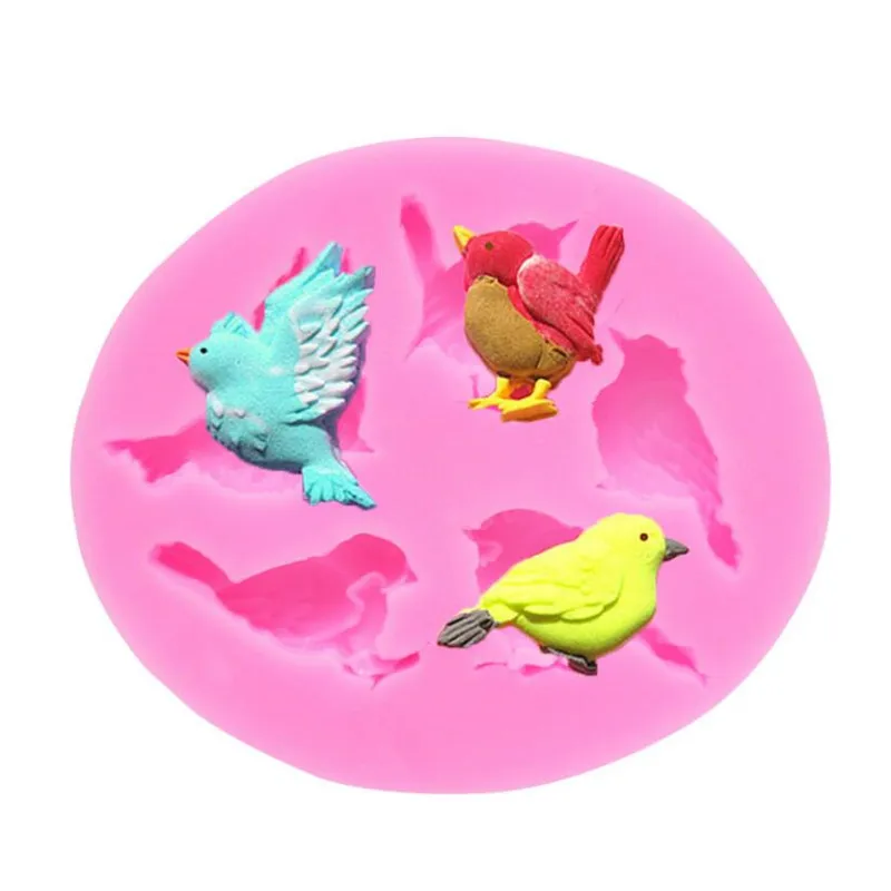 

DIY chocolate Pigeon Birds Party fondant baking cake decorating tools silicone mold Fondant Cake sugar craft Moulds