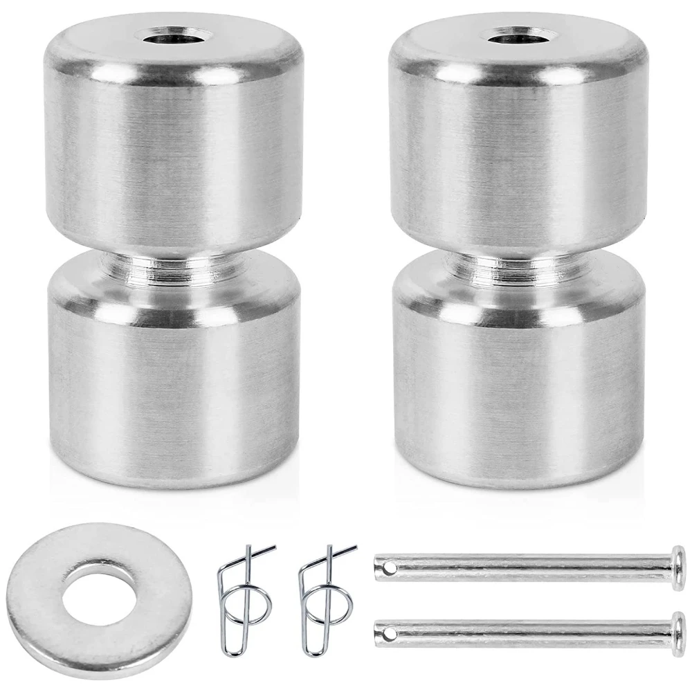 

2 Pcs Aluminum Alloy GL1 GMNR925 Trailer Tailgate Lift Assist Rollers Kit Replace Washer Pin Ring for Gorilla Trailer Tailgate