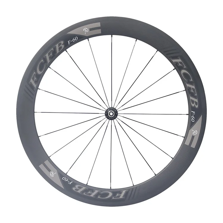 

Kafeidi full carbon road wheel set 700C*60mm V-shaped rim Fastace RA209 hub
