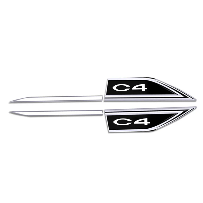 

Металлическая Наклейка на боковое лезвие автомобиля Citroen C4 2005-2022