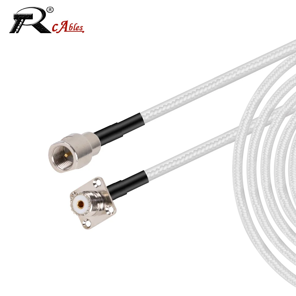 Коаксиальный удлинитель RG316 радиочастотный с разъемом папа-мама УВЧ для