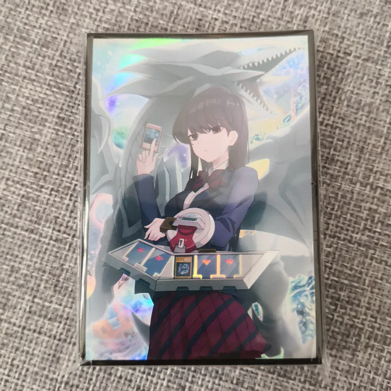 50 шт./упак. Игра Yu-Gi-Oh! Дуэль Монстры Shoko Komi голубые глаза белый дракон карточные