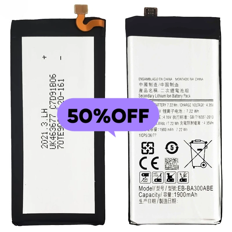 Фото Аккумулятор EB-BA300ABE для мобильных телефонов Samsung GALAXY A3/A300/A3000/A3009/A3-2015, высококачественная замена, класс А №3