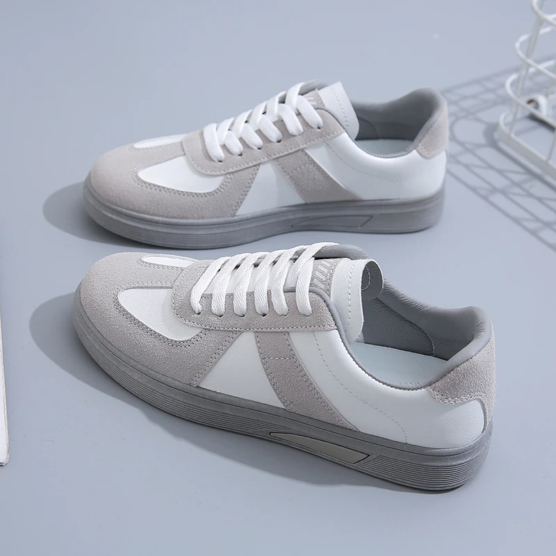 Casual Men Shoes German Cow Suede Designer Flats Breathable Lace-Up Mixed Colors Loafers Military Sneakers