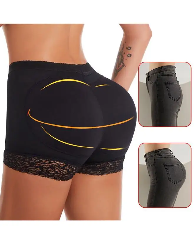 

Casual Sexy Contrast New Fashion 2023 Summer Lace Butt Lifting Shapewear Hip Padded Panty Breathable Underwear Body Shaper
