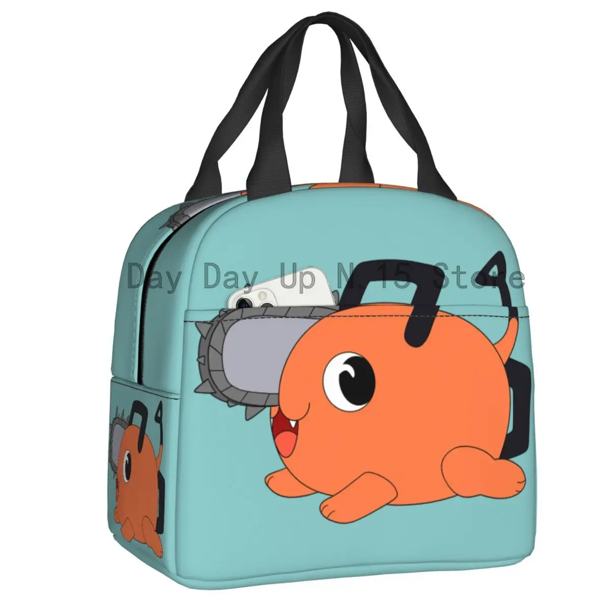 

Manga Chainsaw Man Pochita Lunch Box Leakproof Warm Cooler Thermal Food Insulated Lunch Bag for Women Kids Tote Container