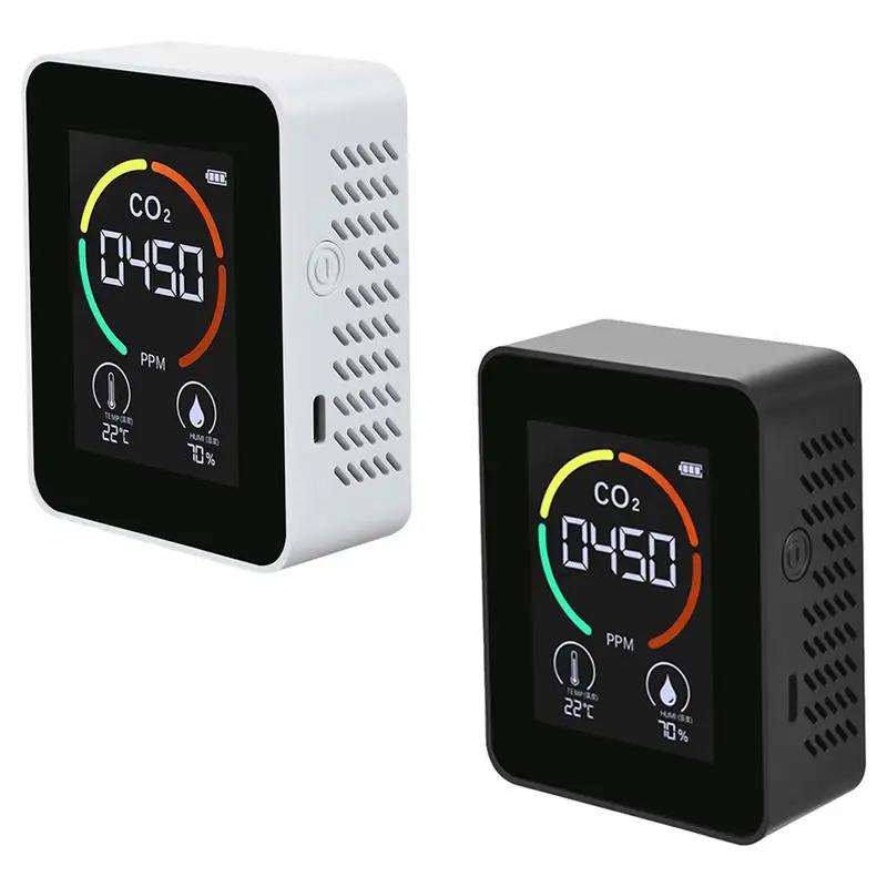 

Mini CO2 Detector 3-in-1 Lightweight Portable Carbon Dioxide Detector Air Quality Monitor CO2 Meter For Car Gym Rooms Offices