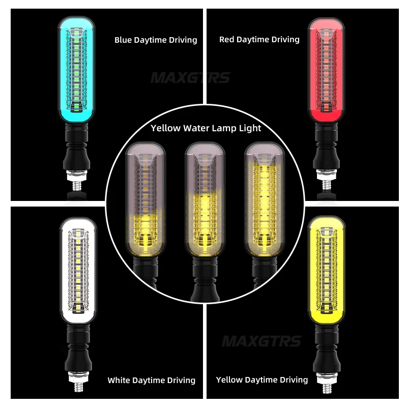 2 шт. универсальные светодиодные мотоциклетные поворотники