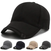 high quality solid baseball caps simple casual peaked cap trendy all match sunshade adjustable trucker hats solid color sun hats