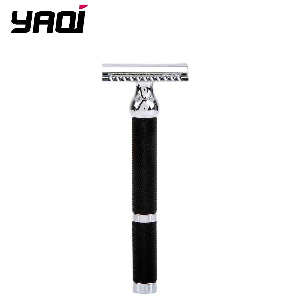 Yaqi Chrome And Black Color Brass Heavy Handle Wet Safety Razor