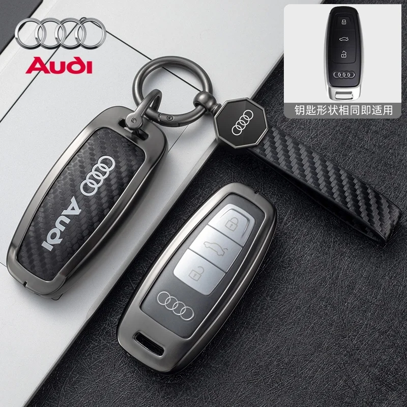 

Кожаный чехол для дистанционного ключа из цинкового сплава для Audi A1 A3 8P A4 A5 A6 C7 A7 S3 S7 S8 R8 Q2 Q3 Q5 Q7 Q8 SQ5 TT RS3 RS6 Брелок