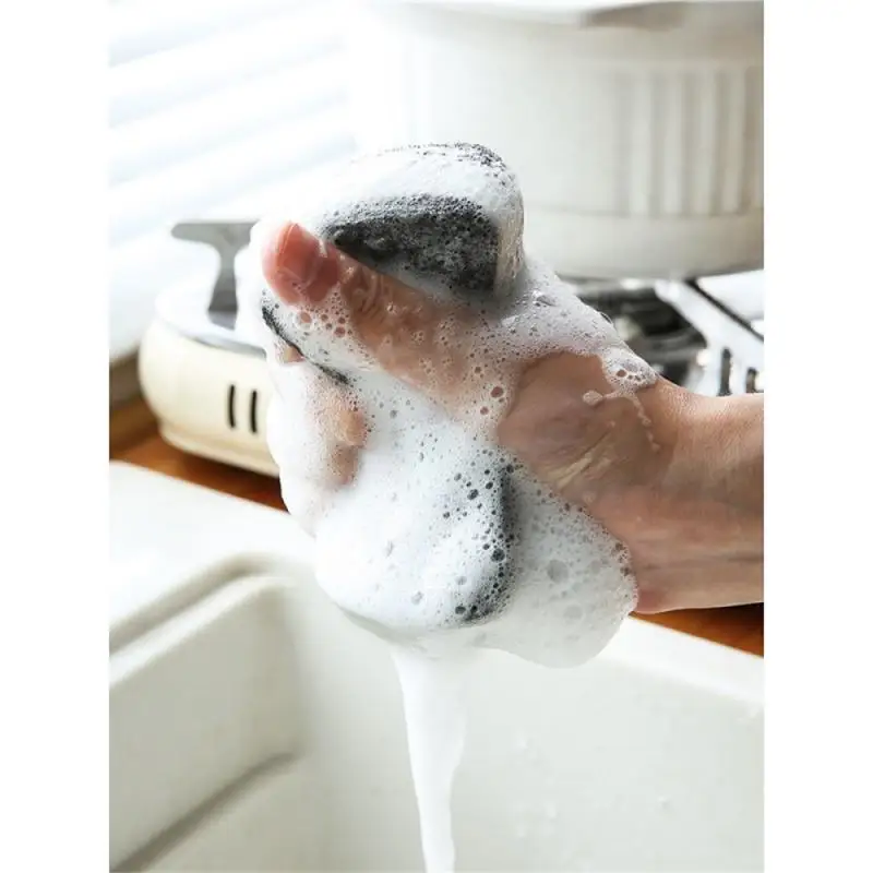 

Губка, протрите сильное водопоглощение, грубая текстура, имитация люфы, губка, мелкая сетка, 33 г, чистящая поверхность, черный цвет, инструме...