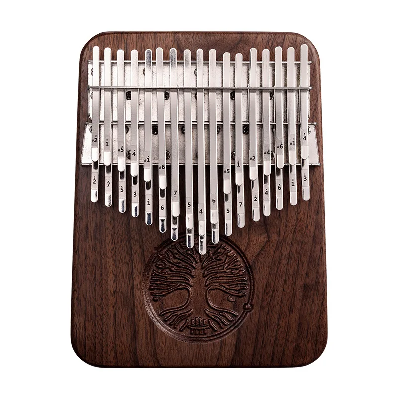 Kalimba 34 Keys Professional Thumb Piano All Solid Wood Black Walnut Kalimba B Tone Finger Piano Beginners Instrument