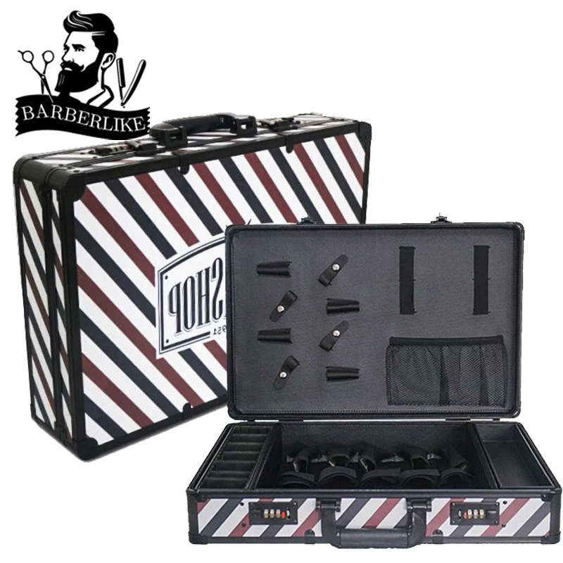

Salon Hairdressing Barber Tool Box Hair Stylist Clipper Scissors Comb Storage Carrying Tools Case BarberShop Suitcase