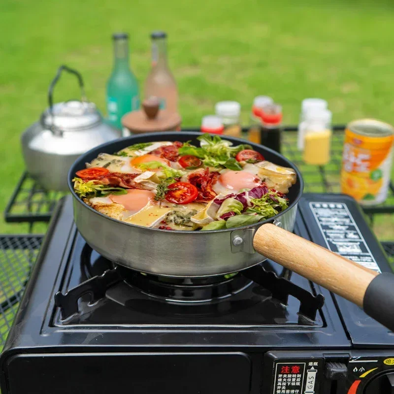 Кастрюля с антипригарным покрытием для пикника на открытом воздухе сковорода из