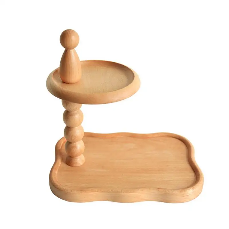 

Jewelry Tray Earring Stand Ring Dish Trinket Dish Ring Dish Double Layer Jewelry Holder Tray Decor Key Bowl For Jewelry Rings Ke