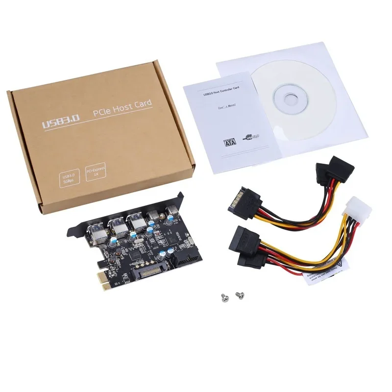 Карта PCI Express на 3 PORTS USB 3.0 2 USB3.1 Type C Внутренний 20PIN 7 портов HUB расширения Pcie к Tyoe-c