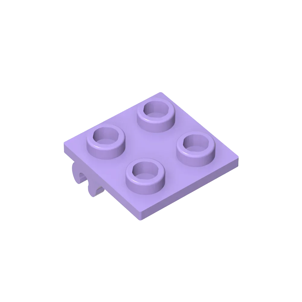 Колесный держатель gobrick 2x2 тонкий с зажимами одиночный совместимый