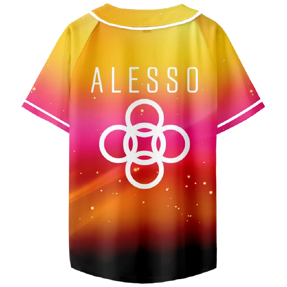 Джерси Alesso mech с логотипом v-образным вырезом и коротким рукавом для мужчин женщин
