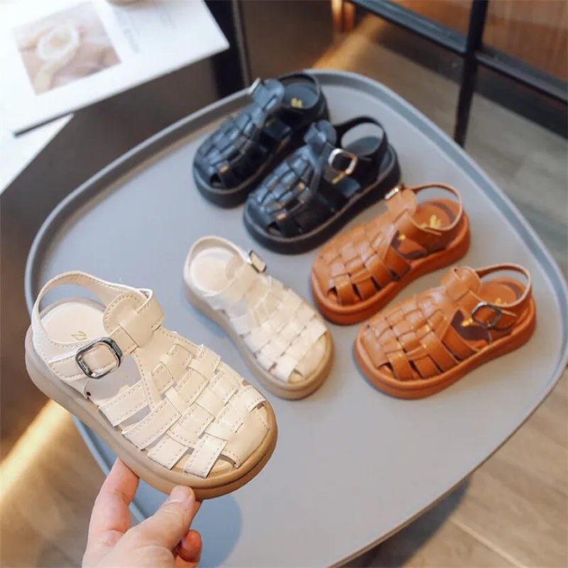 

2023 Summer New Sandals Children's Breathable Beach Shoes boys and Girls Sandals Casual Soft Sole Baotou kid's Sneakers Sandals