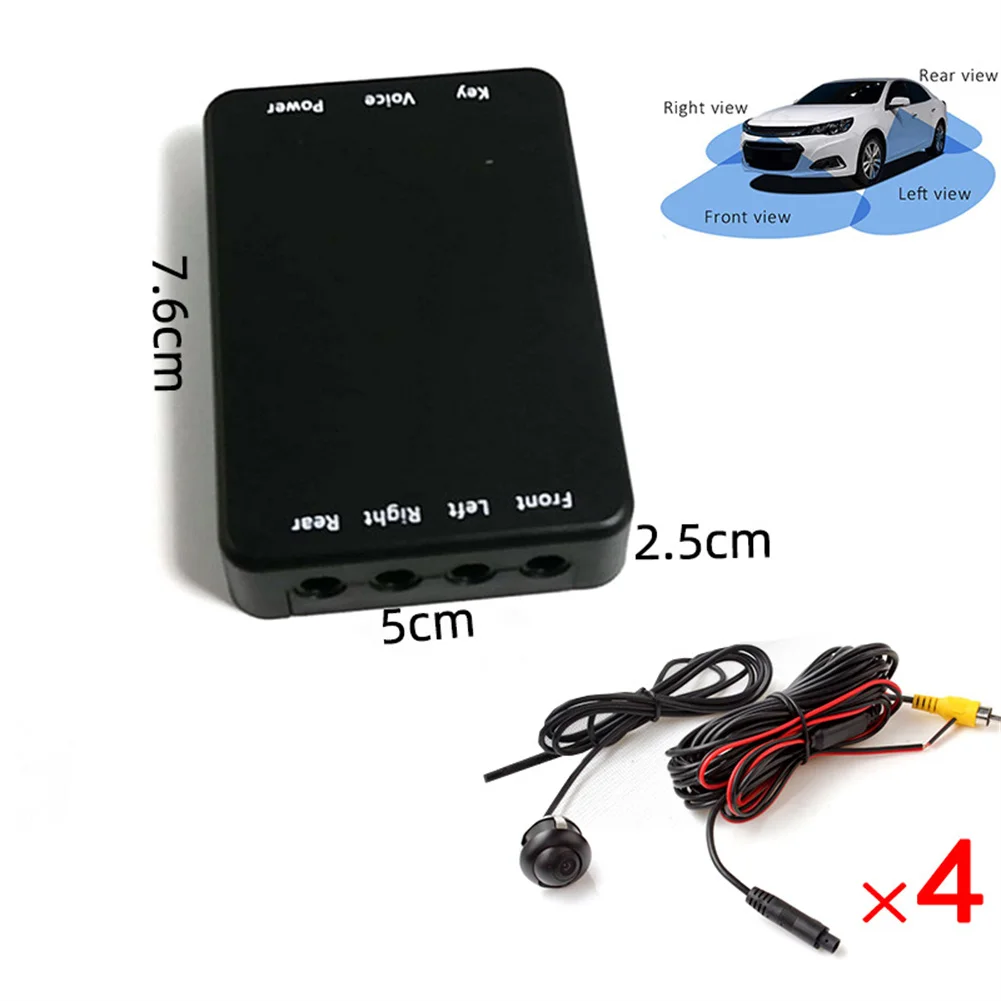 

Car Camera Car Parking Panoramic View Rearview 4 Way Camera Control Box System 360 Degree Reversing Image Camera