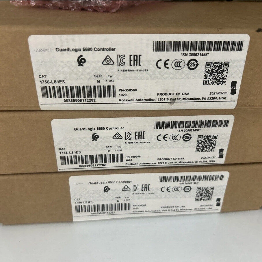 Контроллер 1756-L81ES/B GuardLogix 5580 бесплатная доставка абсолютно новый-