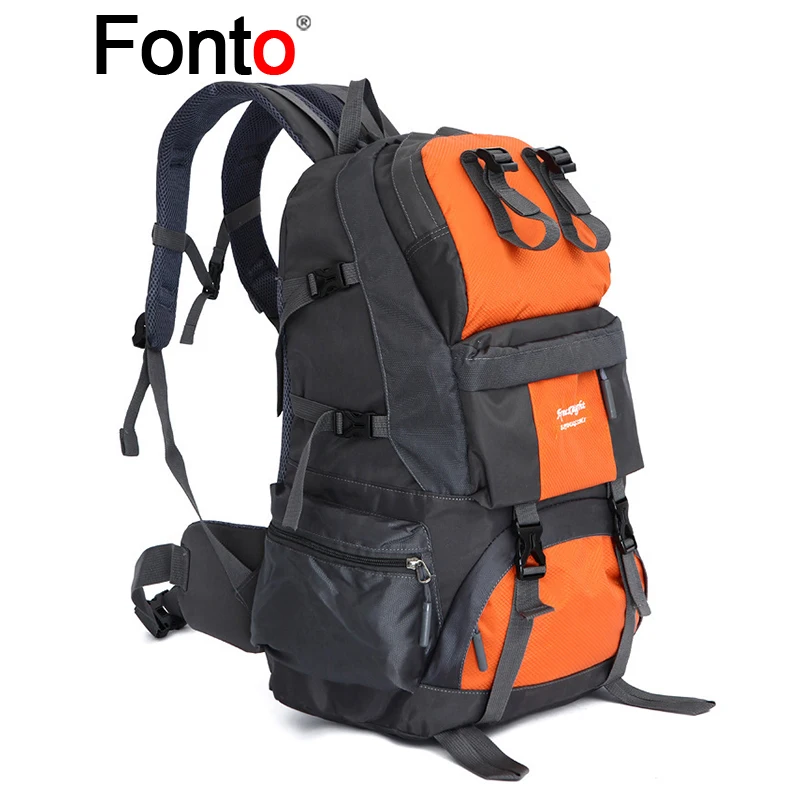 

Fonto Camping Hiking Backpacks Outdoor Travel Climbing Bag Sports Bag For Women Men Package Mountaineering Rucksack
