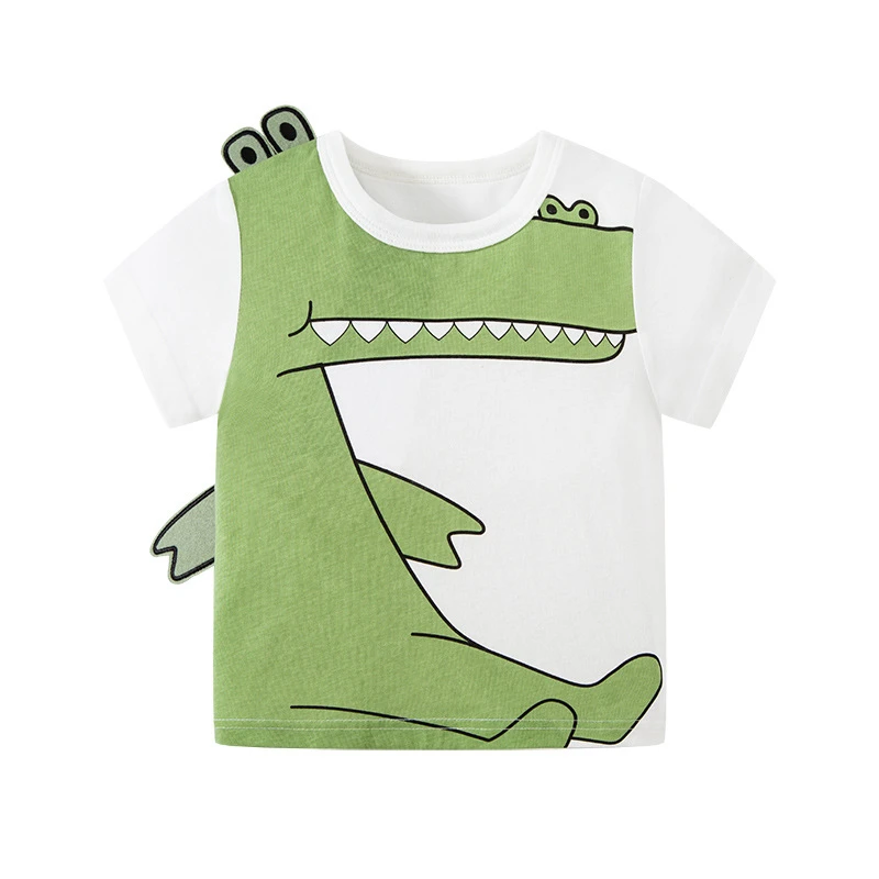 

Fashion Summer Kid's Short Sleeve T-shirt Children Tops 3D Design Animal Cartoon Tees Shirt