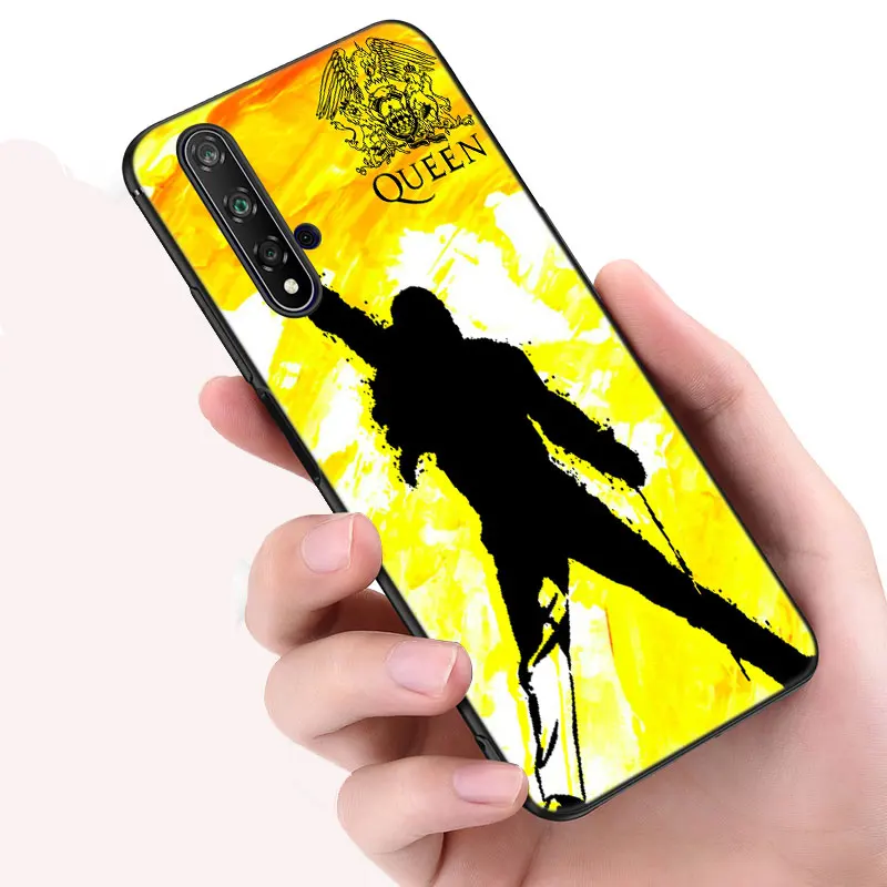 Чехол для телефона Queen Freddie Mercury черная Обложка Huawei Honor X7 X8 X9 5G 30i 20S 20E 10i 7S 8A 8S 8C 8X 9A 9C 9X