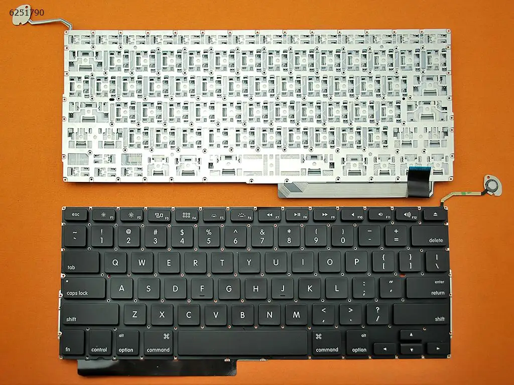 

Клавиатура для ноутбуков APPLE Macbook Pro A1286, черная, без подсветки