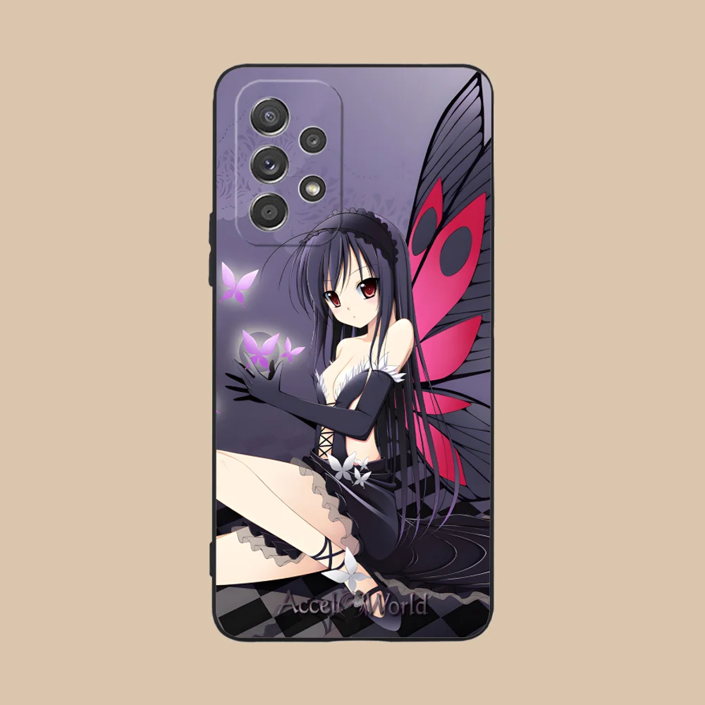 Чехол для телефона Accel World Kuroyuki для Samsung Galaxy A73 72 71 70 55 54 53 52 35 34 32 23 14 13 5G Черный чехол для мобильных телефонов Smart (art.: 3920cc887f1fa) - 3920cc887f1fa