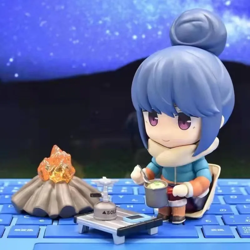 

10cm Max Factory Yuru Camp Anime Figure Laid-Back Camp Rin Shima Action Figure #903 Nadeshiko Figure Collection Model Toys