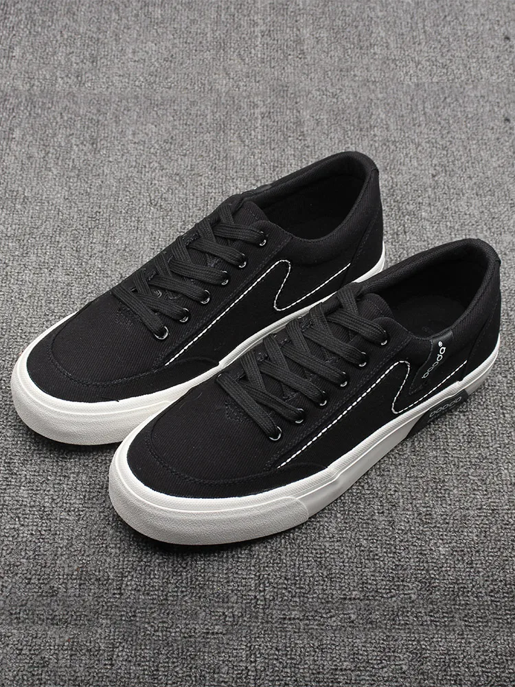 2024 весенняя новая мужская обувь парусиновая с низким берцем на шнуровке из