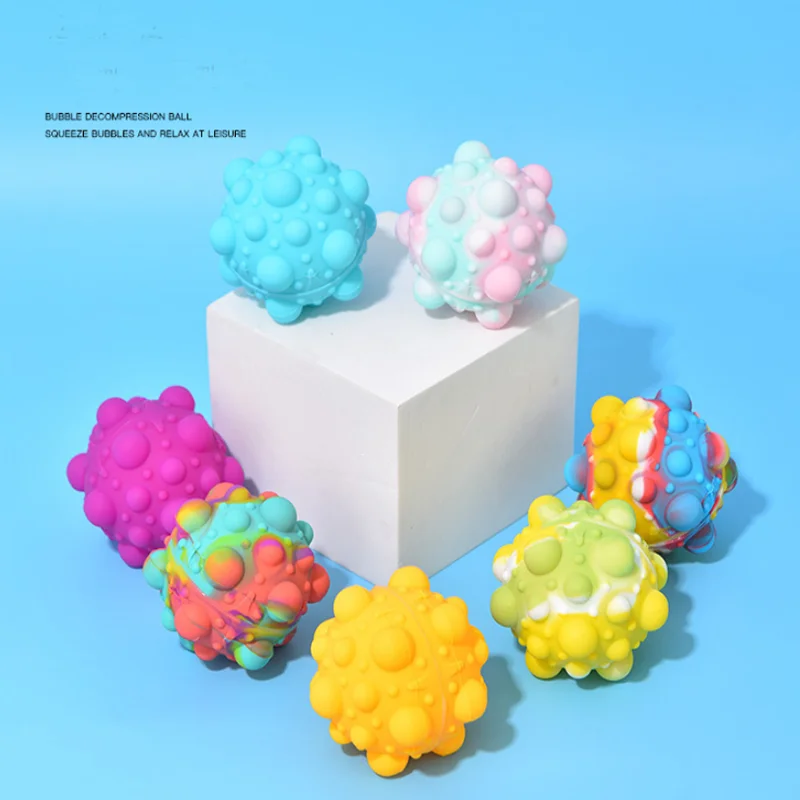 

Силиконовый 3D декомпрессионный мяч с захватом, мощный зажим, круглый мяч, игрушка