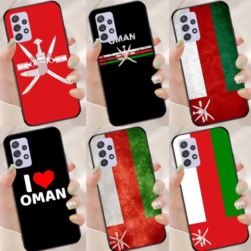 Чехол с флагом Омана для Samsung Galaxy A50 A70 A02S A03S A20S A21S A12 A32 A42 A52 A72 A51 A71 A52S - купить по