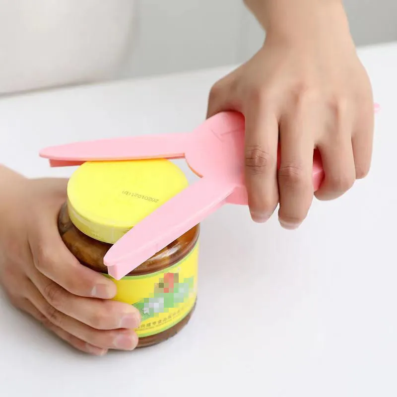 

Rabbit Ears Multi-Function Beer Bottle Opener with Magnetic Non-Slip Labor-Saving Lid Opener Kitchen Can Screw Cap Bottle Opener