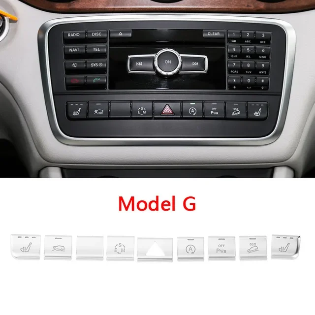 

Pegatinas интерьерные комнаты для Mercedes Benz GLA X156 CLA C117 A B Class W176 W246, CD Мультимедиа, ботоны, embellecedores,