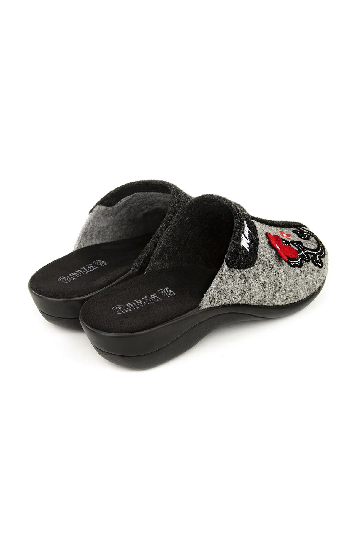 

Women Sandals with black patterned anatomical floor home Flip Flops Female Cool Slippers Summer Indoor Outdoor