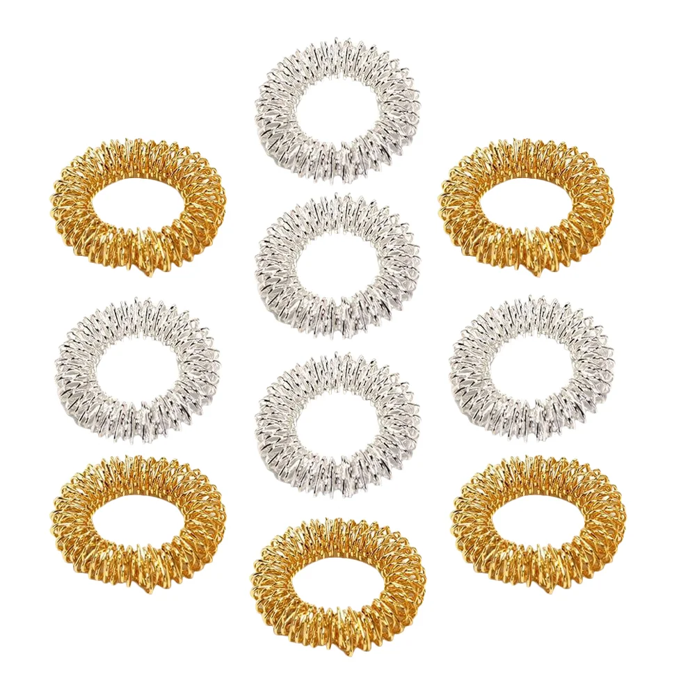 

Rings Finger Ring Acupressure Fidget Spiky Sensory Tool Spikey Supplies Set Toys