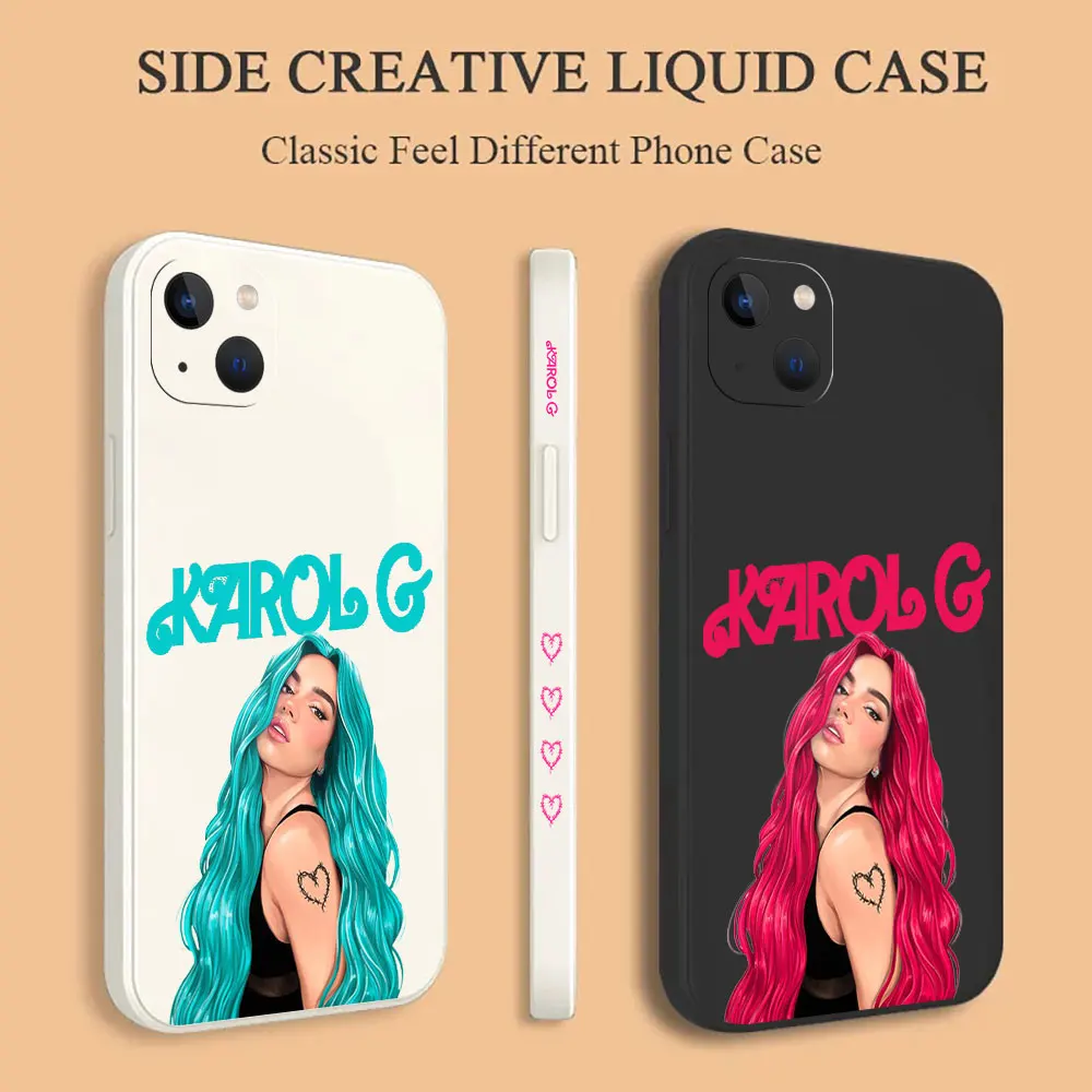 

Karol G Manana Sera Bonito Phone Case For iPhone 15 14 13 12 11 Pro XS Max Mini X XR SE 7 8 6S Plus Liquid Silicone Cover Cqoues