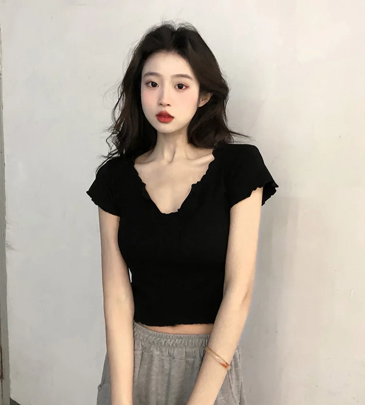 

2022 V-neck short-sleeved T shirt women pregnant women summer one
